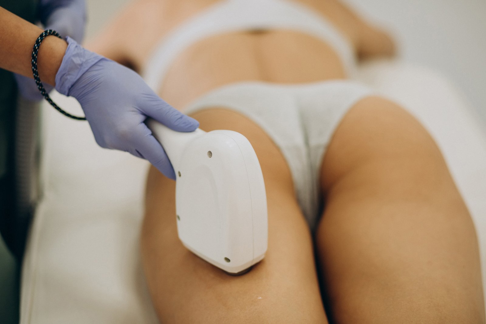 laser hair removal therapy on legs